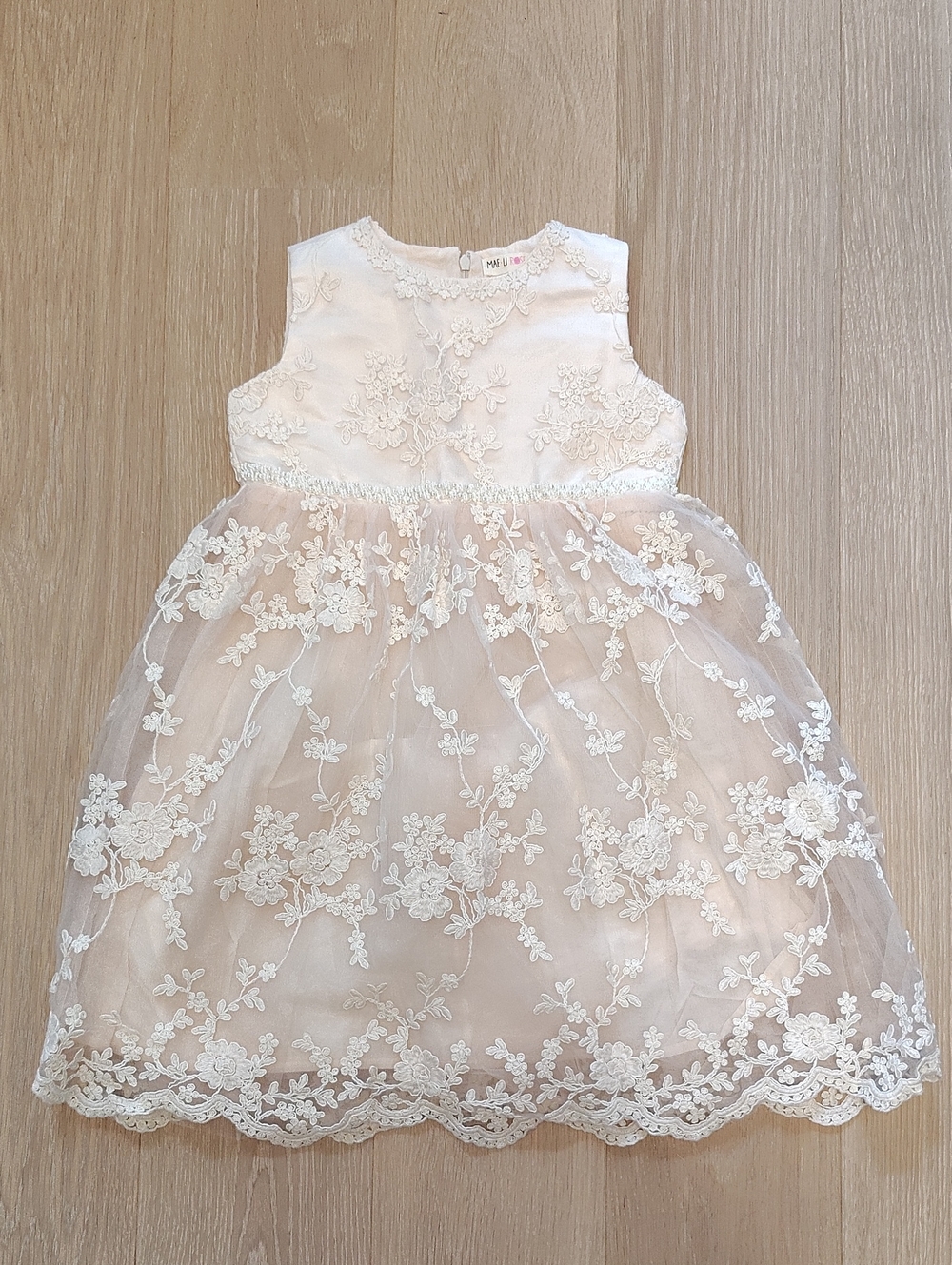 Ivory Lace Tulle Formal Dress for Girls
